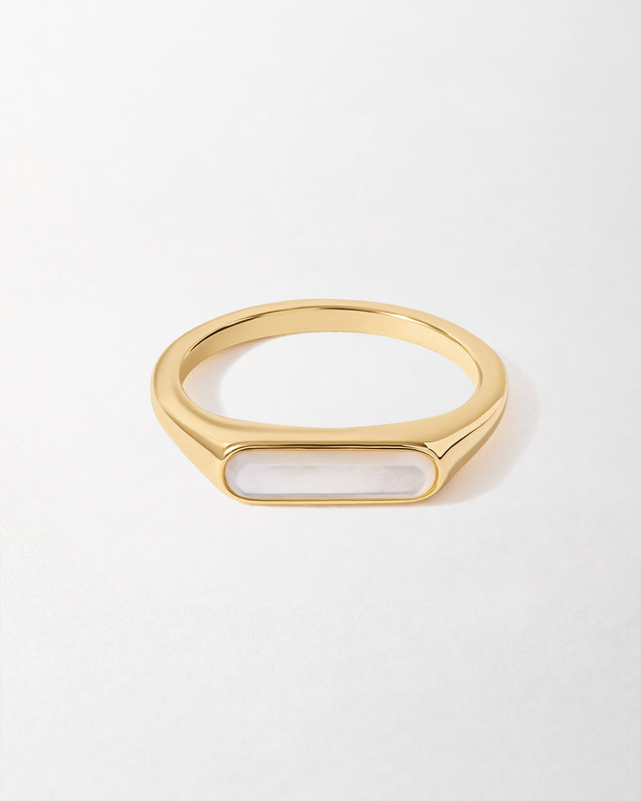 Charlotte Collins Mother of Pearl Signature Ring