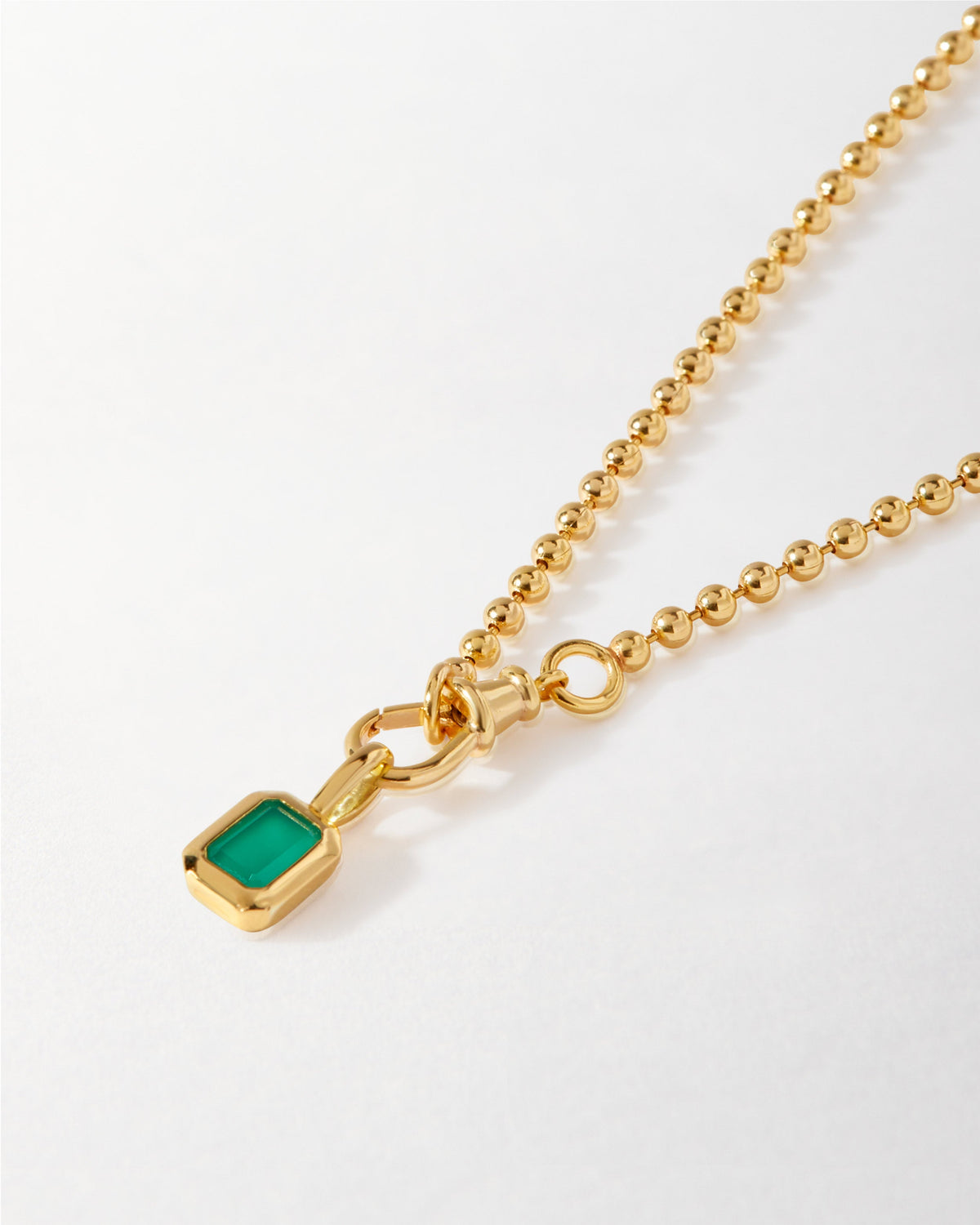 Deco Birthstone Necklace