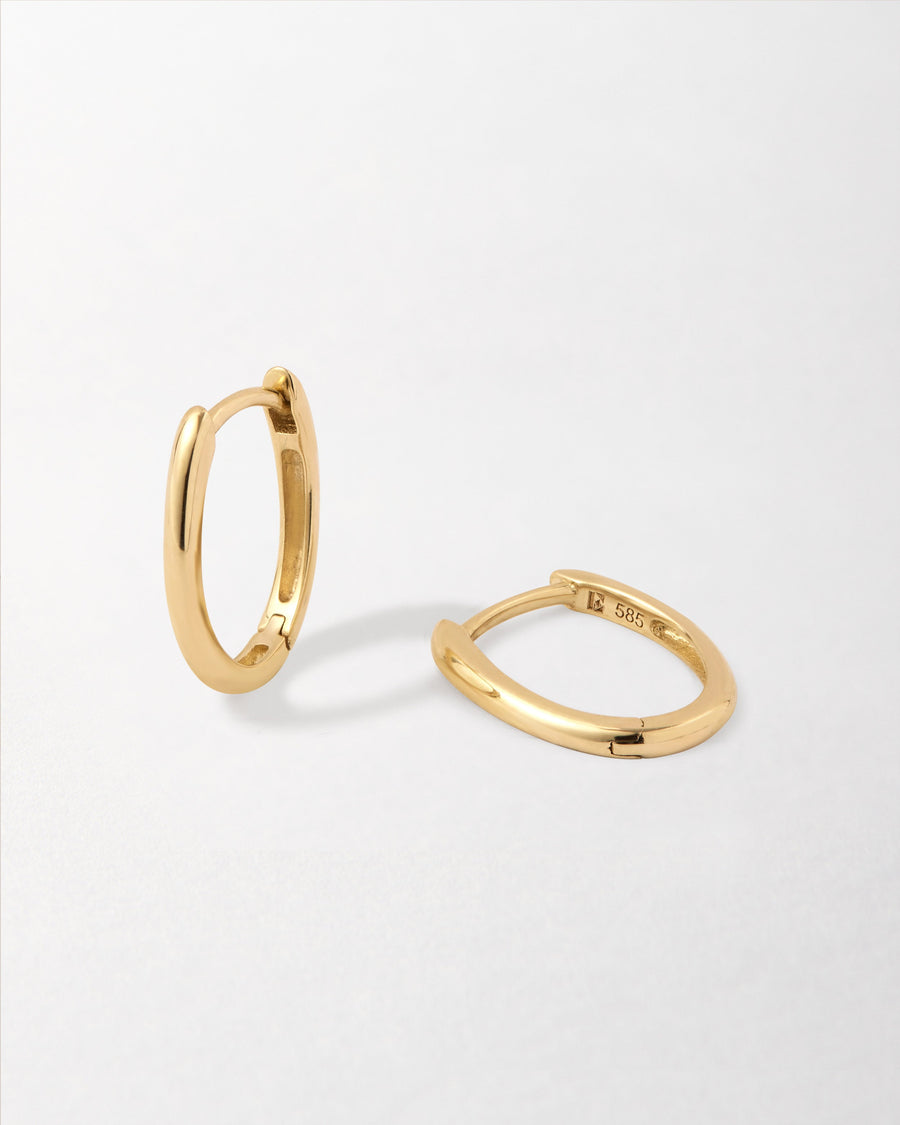 Oval Hoop Earrings