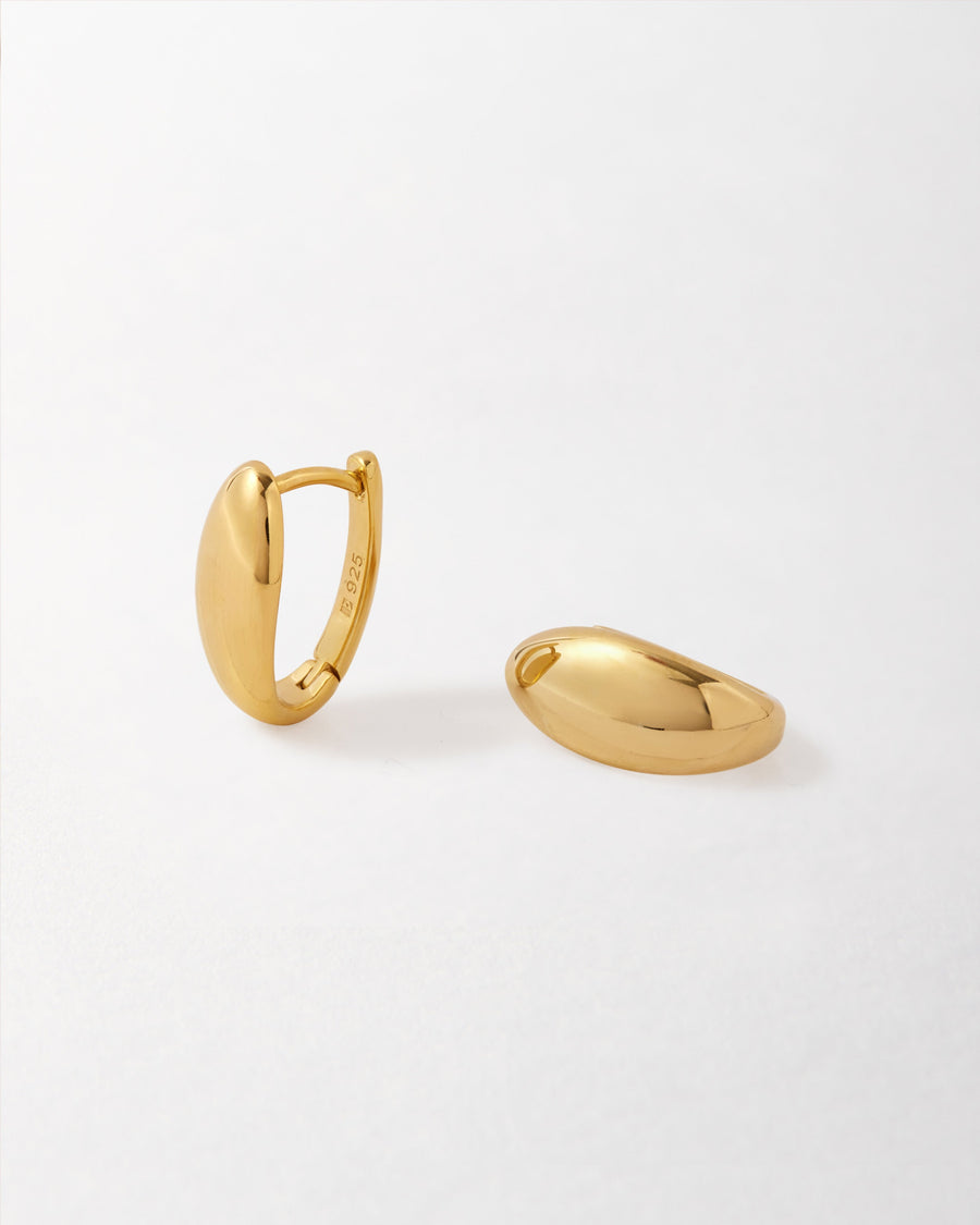 Pebble Hoop Earring