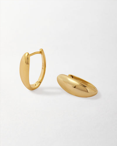 Medium Pebble Hoop Earrings