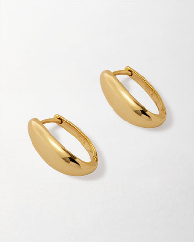 Medium Pebble Hoop Earrings