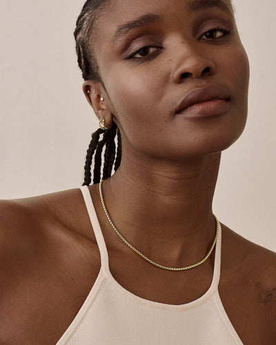 Rounded Box Chain Necklace