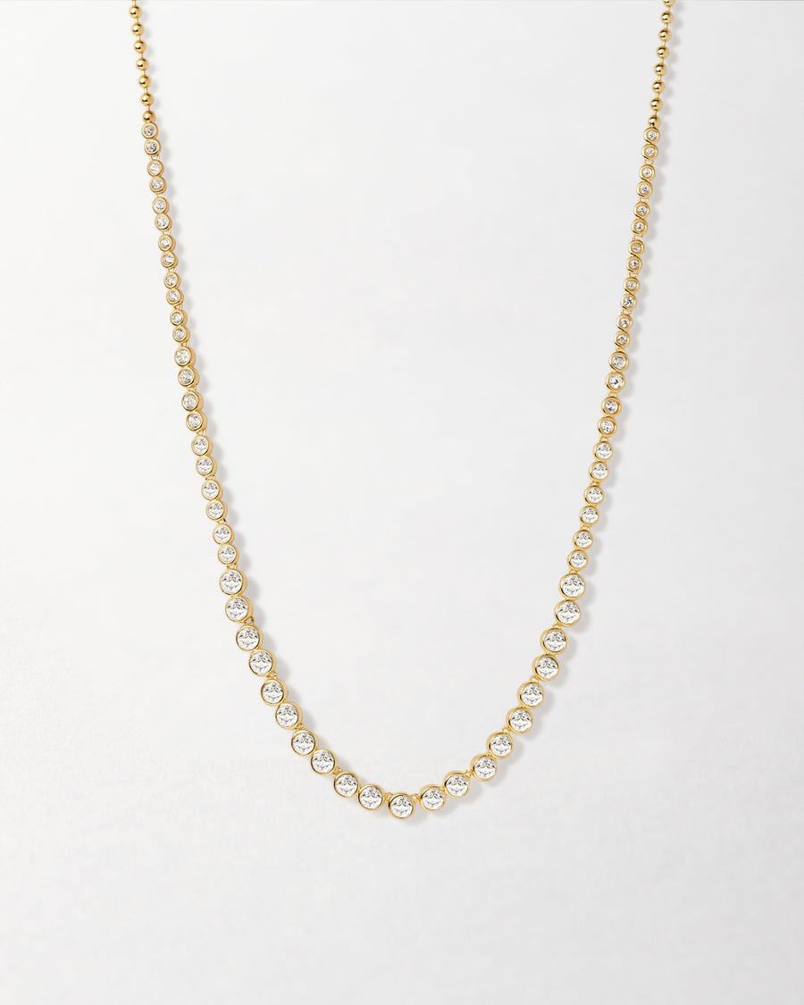 Serena Tennis White Necklace