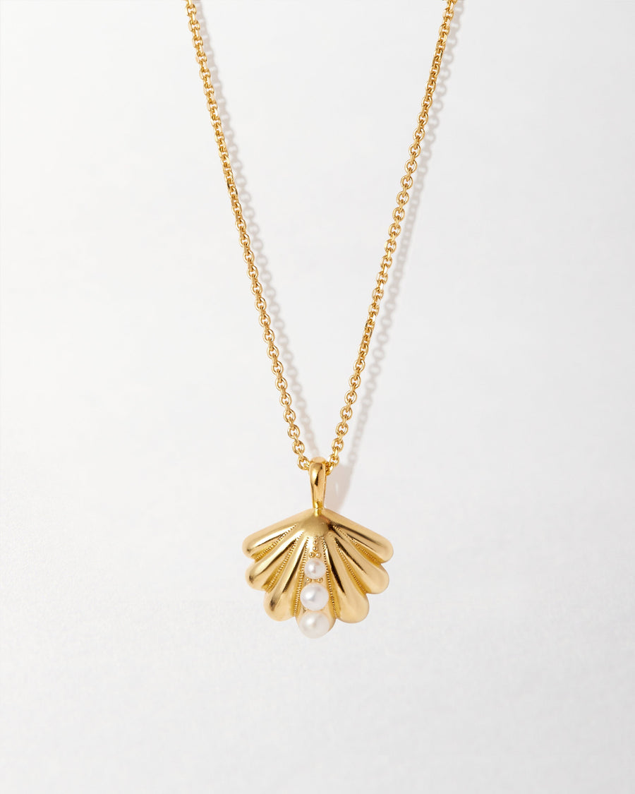 Ocean Shell Pearl Necklace