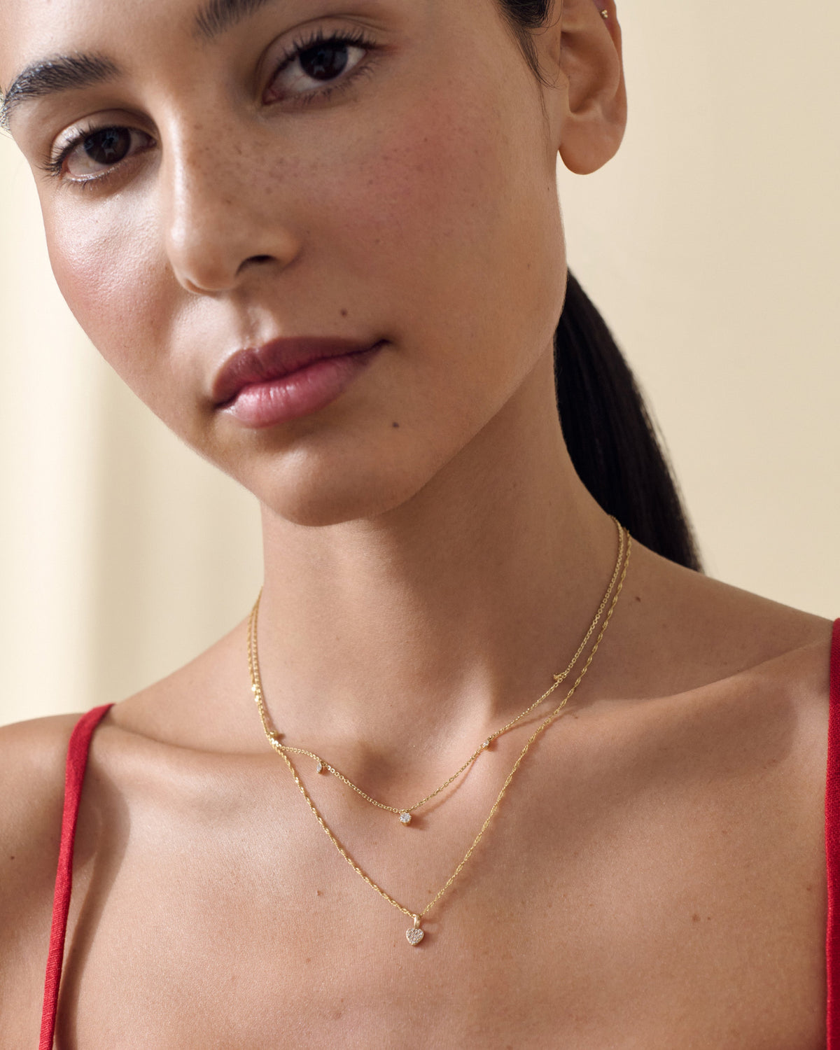 Large Heart Diamond Necklace