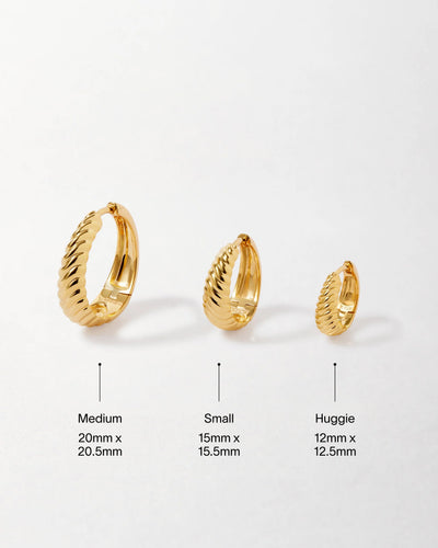 Spiral Small Hoop Earrings