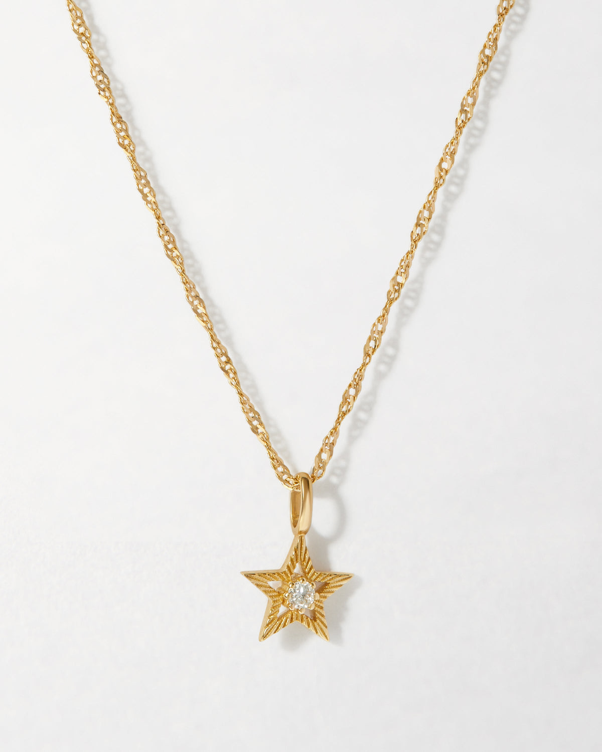 Star Diamond Pendant Necklace