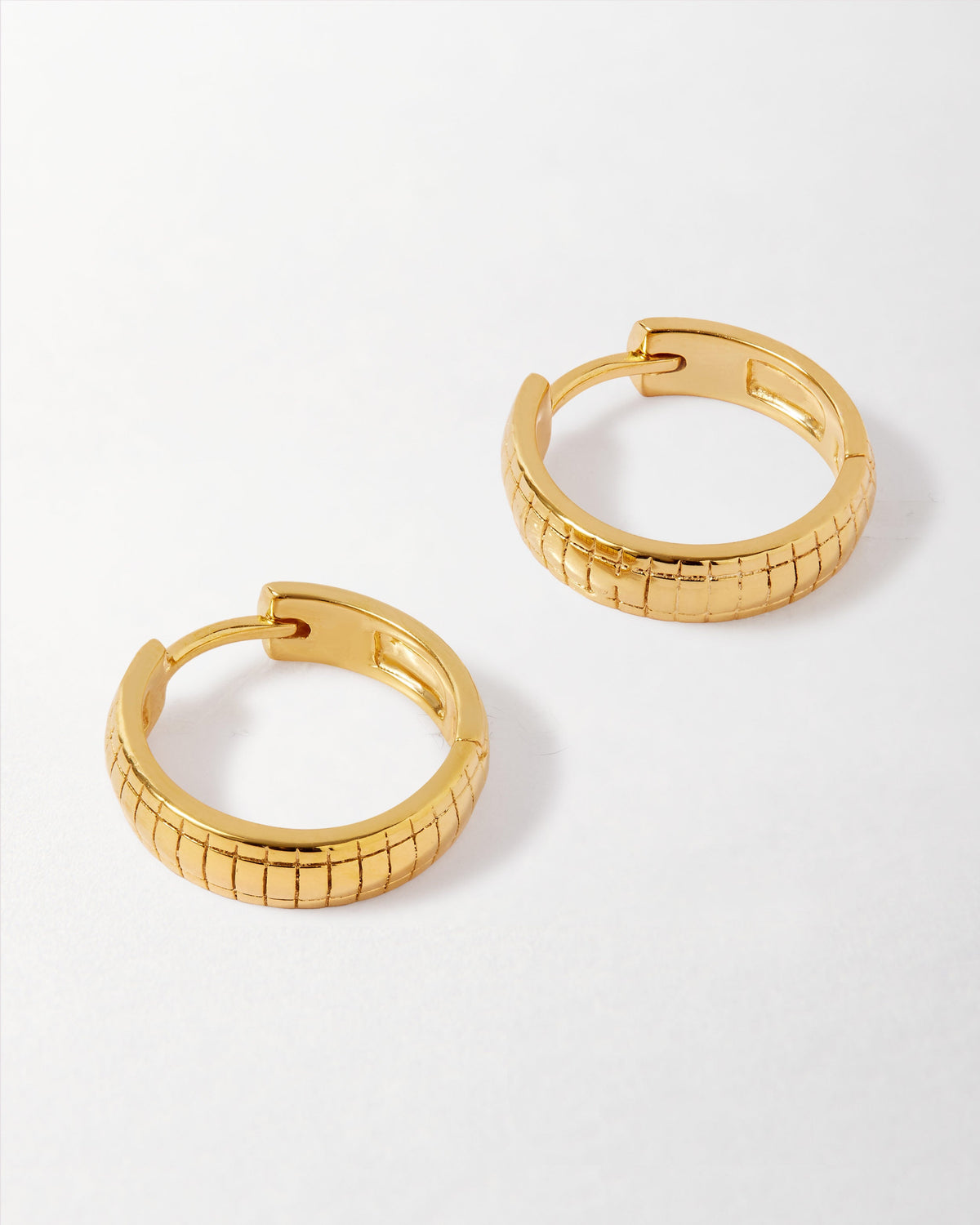 Lattice Small Hoop Earrings