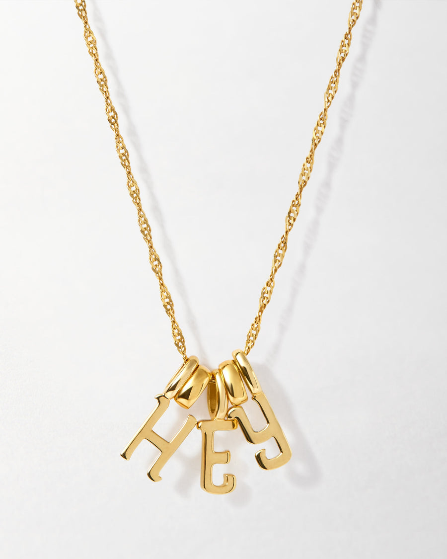 Triple Initial Necklace