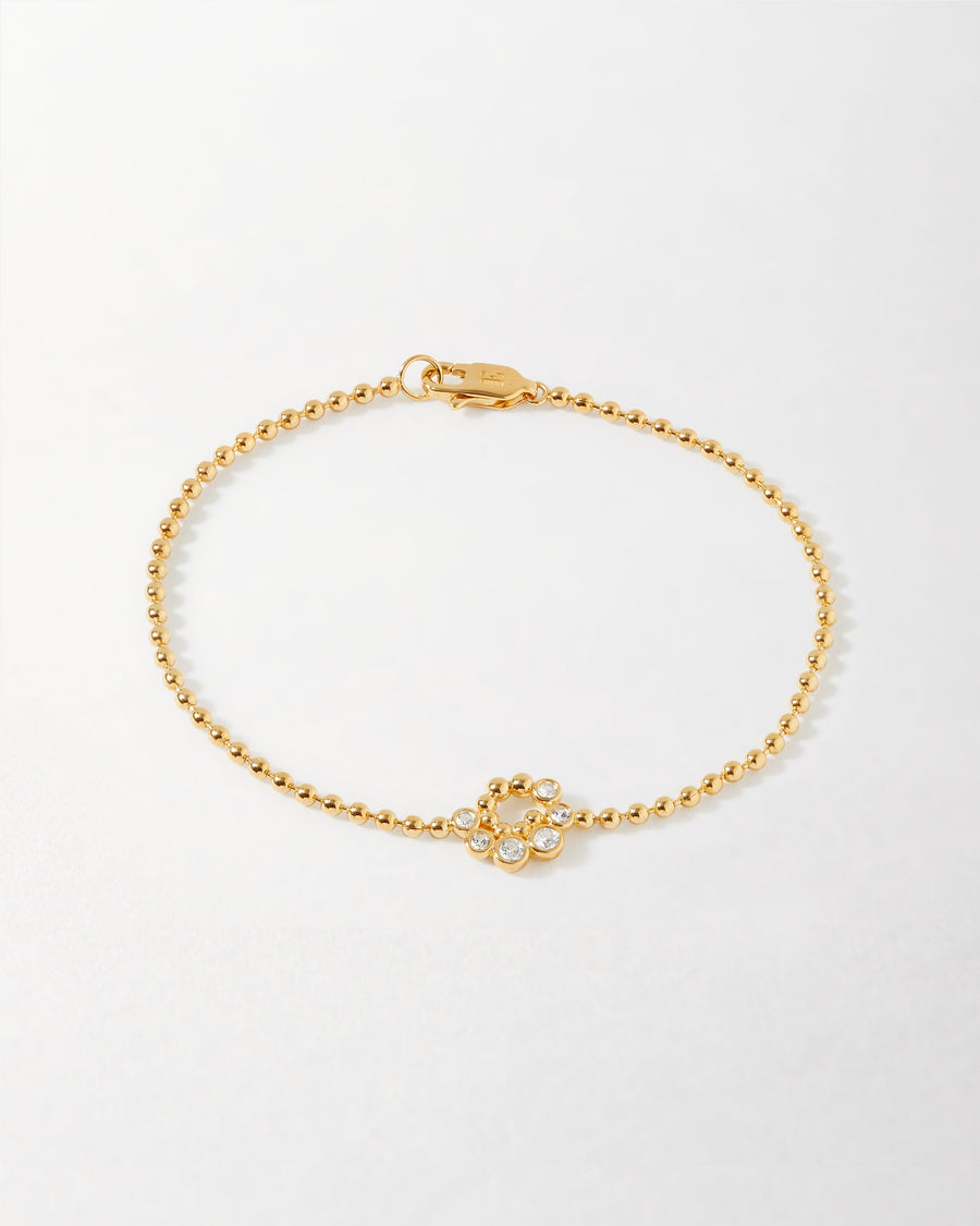 Twist White Sapphire Bracelet