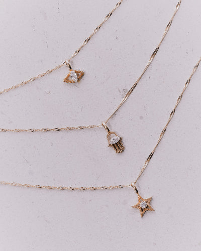 Star Diamond Pendant Necklace