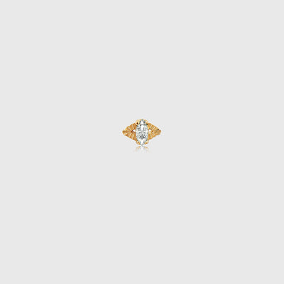 Evil Eye White Sapphire Piercing Earring