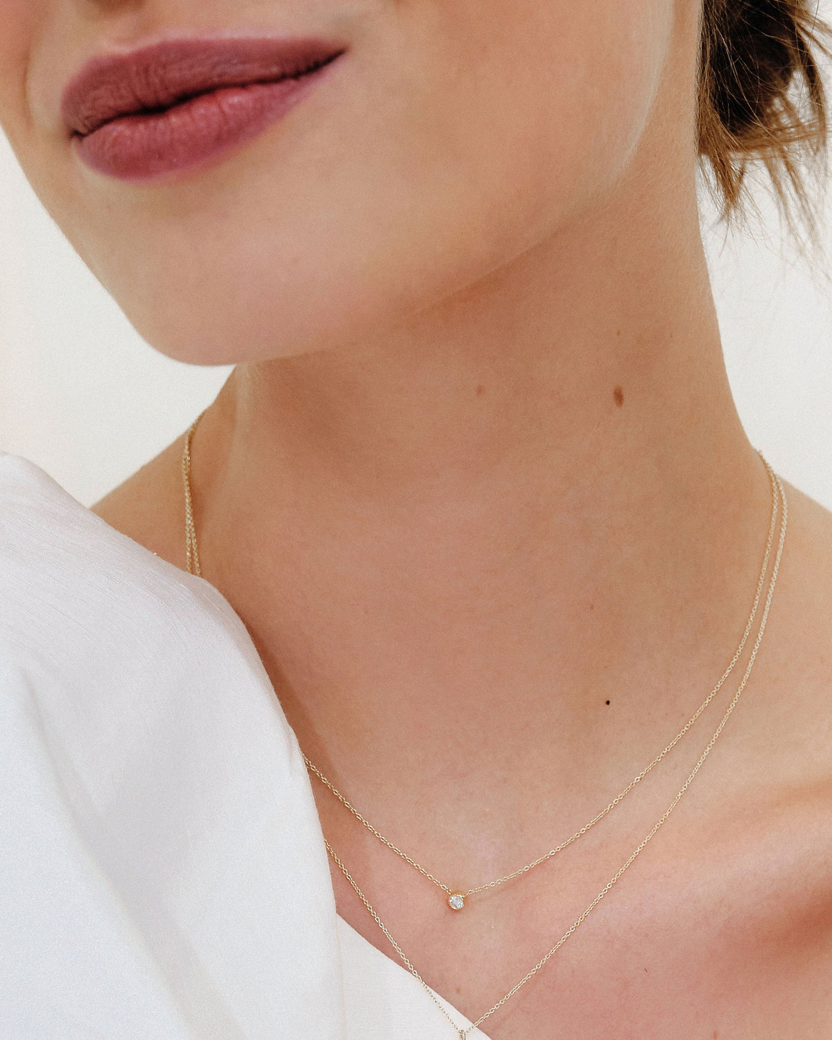 Solitaire Diamond Necklace