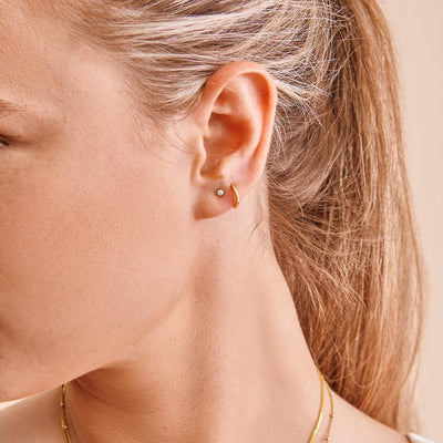 Classic Gold Huggie Earrings